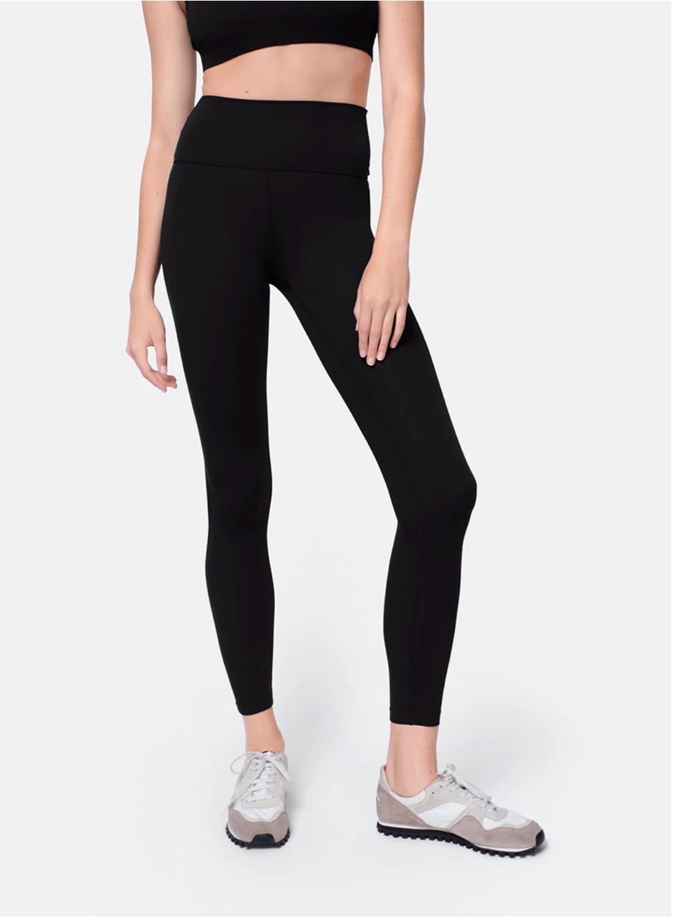 Outdoor Voices LightForm High-Rise Black Leggings 7/8 length